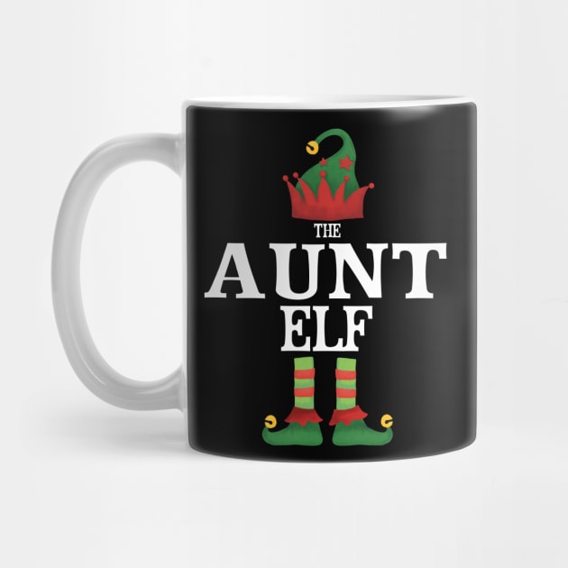 Auntie Aunt Elf Matching Family Group Christmas Party Pajamas by uglygiftideas